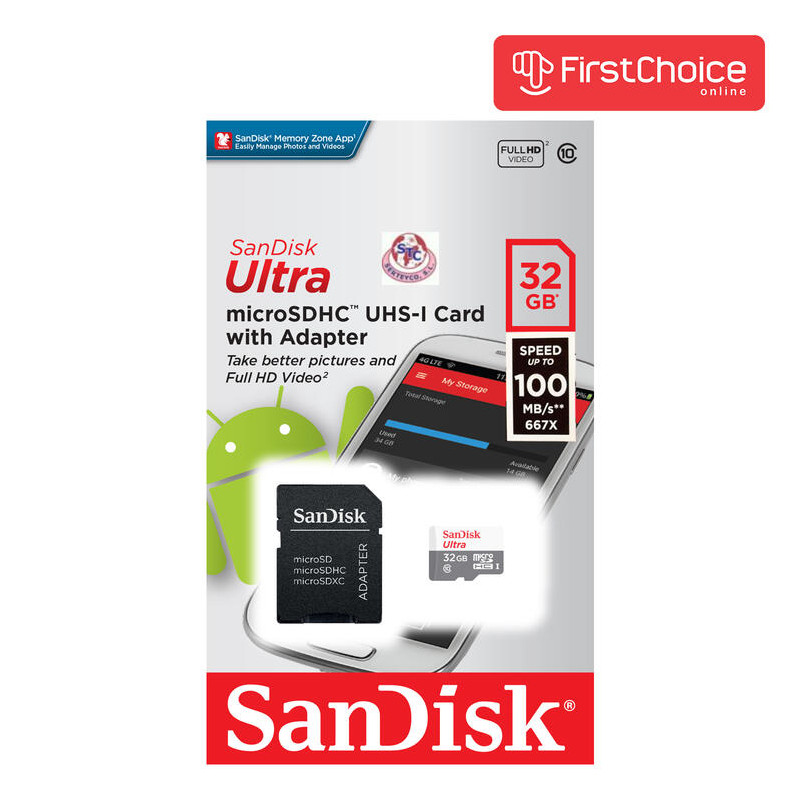 Tarjeta de Memoria Sandisk Ultra 32GB